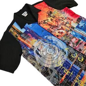 Vintage WD Sportswear Men's Shirt Size Medium Y2K Streetwear Gaming Graphic
